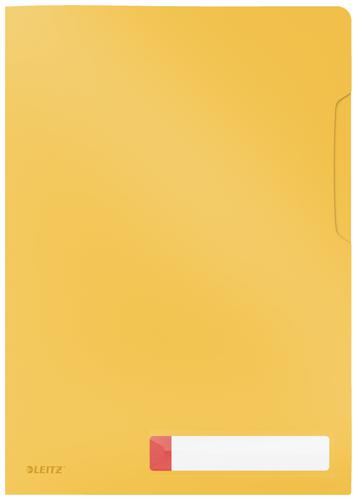 Leitz Cosy Privacy Folders A4 Warm Yellow 47080019 Pack 12 Fusion Office