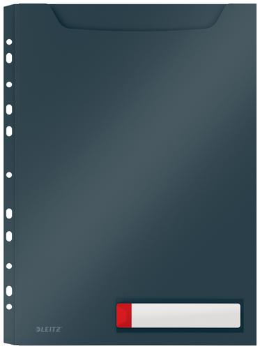 Leitz Cosy Privacy Pocket Files Velvet Grey 46680089 Pack 12 Fusion Office