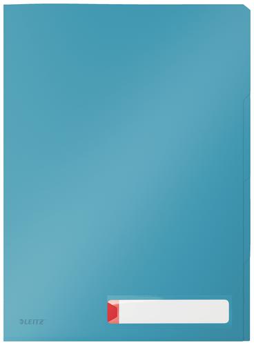 Leitz Cosy Privacy Tab Folders A4 Calm Blue 47160061 Pack 12 Fusion Office