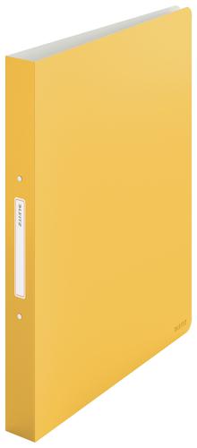 Leitz Cosy Ring Binders A4 Warm Yellow 25mm 2 Ring 42380019 Pack 10 Fusion Office