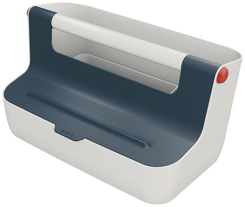 Leitz Cosy Storage Carry Box Velvet Grey 61250089 Fusion Office