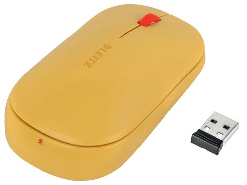 Leitz Cosy Wireless Mouse Warm Yellow 65310019 Fusion Office