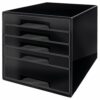 Leitz Cube 5 Drawer Unit Black 52531095 Fusion Office