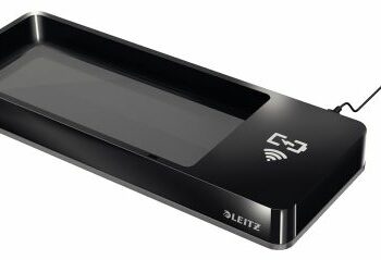 Leitz Desk Organiser Wireless Charger Black 53650095 Fusion Office