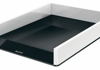 Leitz Dual Colour Letter Tray White Black 53611095 Fusion Office