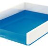 Leitz Dual Colour Letter Tray White Blue 53611001 Fusion Office