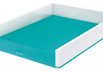 Leitz Dual Colour Letter Tray White Ice Blue 53611051 Fusion Office