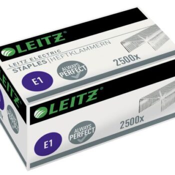 Leitz Electric E1 Staples 4mm Box 2500 55680000 Pack 10 Fusion Office