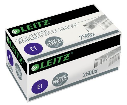 Leitz Electric E1 Staples 4mm Box 2500 55680000 Pack 10 Fusion Office