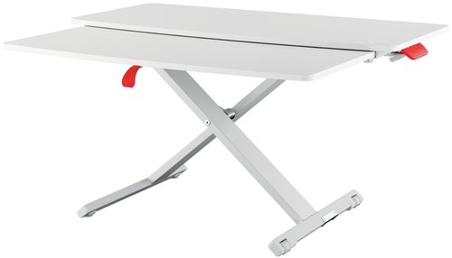 Leitz Ergo Cosy Standing Desk Convertersliding Tray Grey 65320085 Fusion Office
