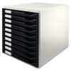 Leitz Form Set 10 Drawers Grey Black Drawers 52810095 Fusion Office