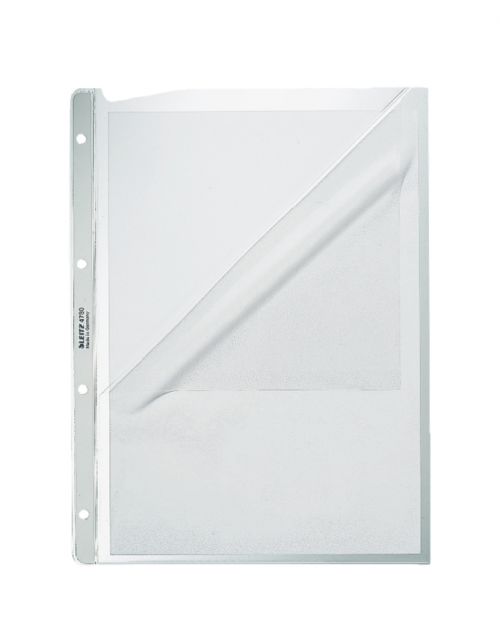 Leitz High Quality Punched Pockets A4 Open 2 Sides 47800003 Pack 100 Fusion Office