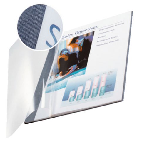 Leitz Impressbind Soft Covers 105mm Blue 74140035 Pack 10 Fusion Office