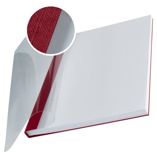 Leitz Impressbind Soft Covers 105mm Burgundy 74140028 Pack 10 Fusion Office