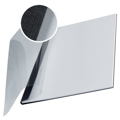 Leitz Impressbind Soft Covers 35mm Black 73980095 Pack 10 Fusion Office