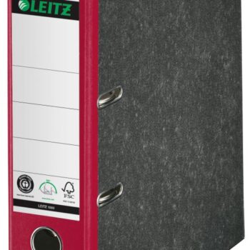 Leitz Lever Arch Files Marbled Red A4 80mm 10801025 Pack 10 Fusion Office