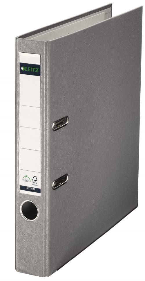 Leitz Mini Lever Arch Files Grey A4 Pp Cover 10151085 Pack 10 Fusion Office