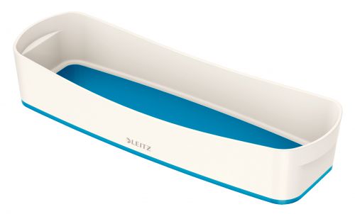 Leitz Mybox Long Storage Trays White Blue Pack 4 52581036 Fusion Office