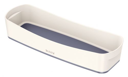 Leitz Mybox Long Storage Trays White Grey Pack 4 52581001 Fusion Office