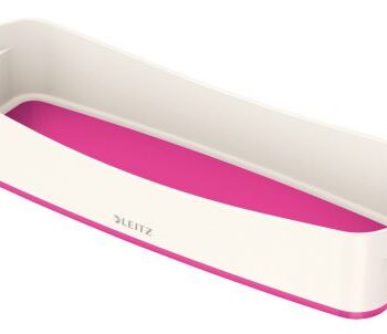 Leitz Mybox Long Storage Trays White Pink Pack 4 52581023 Fusion Office