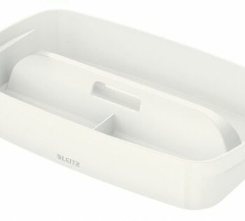 Leitz Mybox Organiser Tray With Handle Small White 53230001 Fusion Office