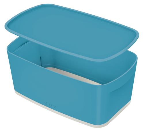 Leitz Mybox Small Storage Box Cosy Calm Blue 5 Litres 52630061 Fusion Office