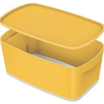 Leitz Mybox Small Storage Box Cosy Warm Yellow 5 Litres 52630019 Fusion Office