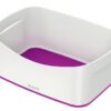 Leitz Mybox Storage Trays White Purple 52571062 Pack 4 Fusion Office