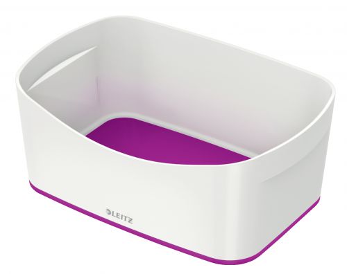 Leitz Mybox Storage Trays White Purple 52571062 Pack 4 Fusion Office