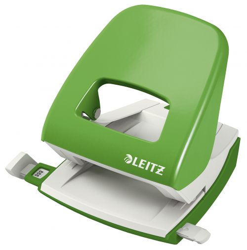 Leitz Nexxt Metal 2 Hole Punch Light Green 30 Sheets 50080050 Fusion Office
