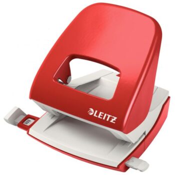Leitz Nexxt Metal 2 Hole Punch Red 30 Sheets 50080025 Fusion Office