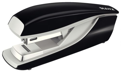 Leitz Nexxt Metal Flat Clinch Stapler Black 30 Sheets 55050095 Fusion Office
