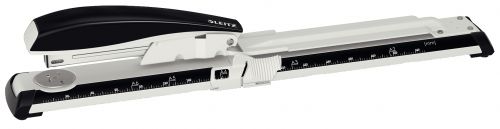 Leitz Nexxt Metal Longarm Stapler Black 40 Sheets 55600095 Fusion Office