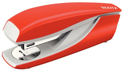 Leitz Nexxt Metal Office Stapler Light Red 30 Sheets 55020020 Fusion Office
