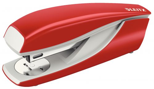 Leitz Nexxt Metal Office Stapler Red 30 Sheets 55020025 Fusion Office