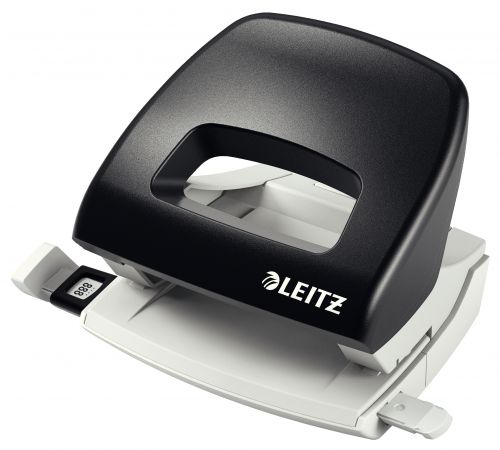 Leitz Nexxt Small 2 Hole Punch Black 16 Sheets 50380095 Fusion Office