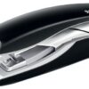Leitz Nexxt Softpress Flat Clinch Stapler Black 30 Sheets 56030095 Fusion Office