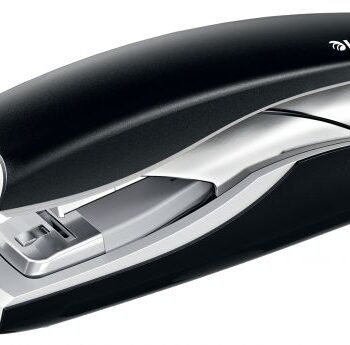 Leitz Nexxt Softpress Flat Clinch Stapler Black 30 Sheets 56030095 Fusion Office