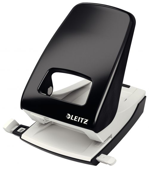 Leitz Nexxt Strong 2 Hole Punch Black 40 Sheets 51380095 Fusion Office