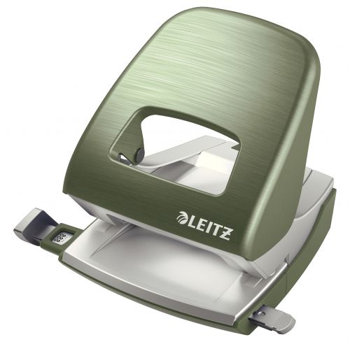 Leitz Nexxt Style Metal 2 Hole Punch Celadon Green 30 Sheets 50060053 Fusion Office
