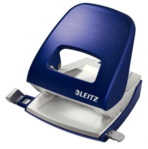 Leitz Nexxt Style Metal 2 Hole Punch Titan Blue 30 Sheets 50060069 Fusion Office