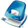 Leitz Nexxt Wow Hole Punch Metallic Blue 30 Sheets 50082036 Fusion Office