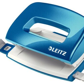 Leitz Nexxt Wow Mini 2 Hole Punch Metallic Blue 10 Sheets 50601036 Fusion Office