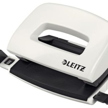 Leitz Nexxt Wow Mini 2 Hole Punch Pearl White 10 Sheets 50601001 Fusion Office