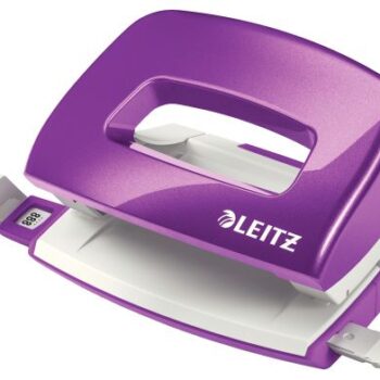 Leitz Nexxt Wow Mini 2 Hole Punch Purple 10 Sheets 50601062 Fusion Office