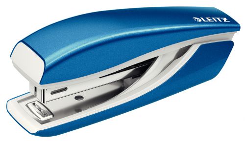 Leitz Nexxt Wow Mini Stapler Blue Metallic 10 Sheets 55281036 Fusion Office