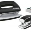 Leitz Nexxt Wow Mini Stapler Hole Punch Black 55612095 Fusion Office