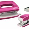 Leitz Nexxt Wow Mini Stapler Hole Punch Pink 55612023 Fusion Office