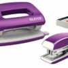 Leitz Nexxt Wow Mini Stapler Hole Punch Purple 55612062 Fusion Office