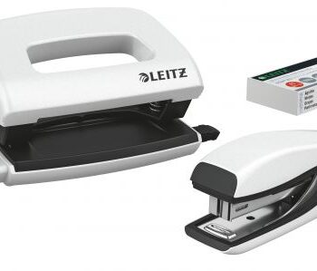 Leitz Nexxt Wow Mini Stapler Hole Punch White 55612001 Fusion Office